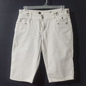 GUC Baccini white denim Bermuda Shorts Size 10